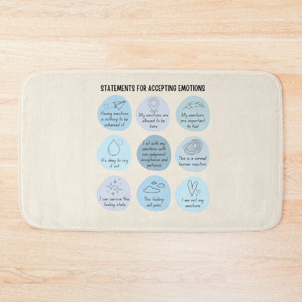 Item preview,  Statements for accepting emotions designed and sold by ThoughtJumble.