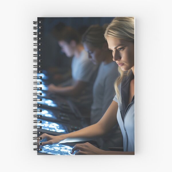 Item preview, Female Bioinformatics Scientist Analyzing Genetic Data designed and sold by TheBrainArt.