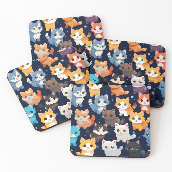 Item preview, Whimsical Anime Cats Adventure designed and sold by imaginariumlab.