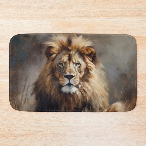 Item preview, Beautiful Oil painting of an male lion designed and sold by SPECTRA005.