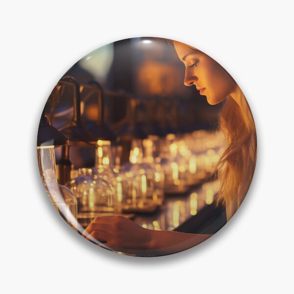 Item preview, Female Bioinformatics Scientist Analyzing Genetic Data designed and sold by TheBrainArt.