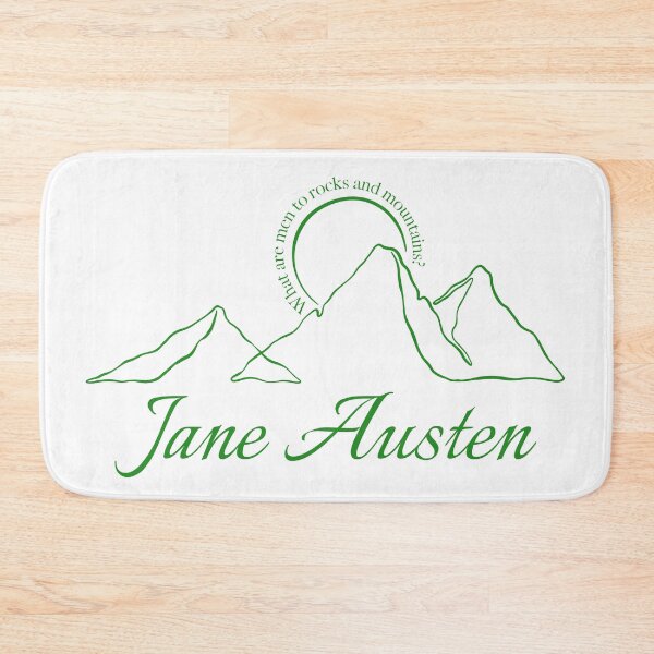 Item preview, Jane Austen nature green line art designed and sold by MerytonGallery.