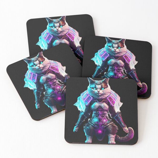 Item preview, Cyberpunk-Katze/cat in Samurai Armor 14 designed and sold by Finity Atelier.