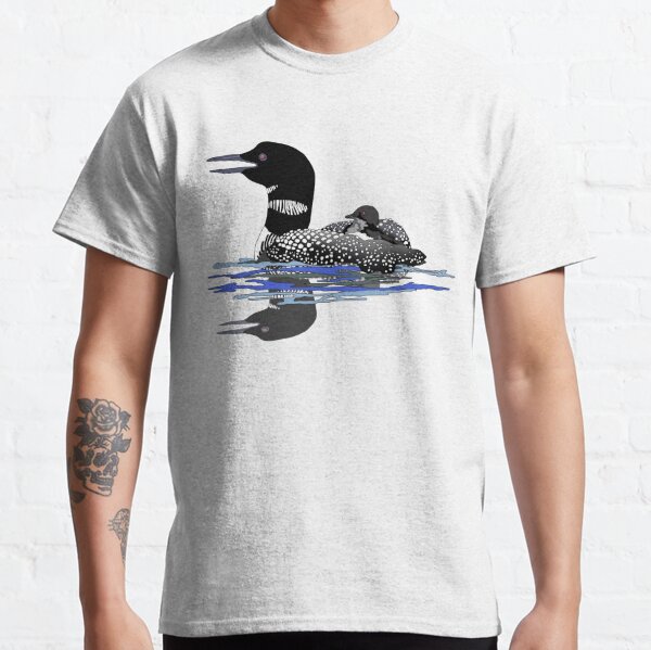 Bird Collective Shirts Retro Common Loon T-Shirt M / Natural