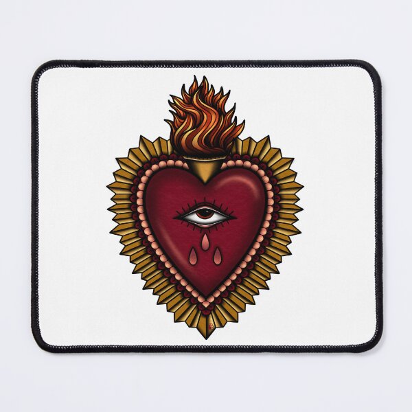 Item preview, Old school sacred heart tattoo designed and sold by prscllart.