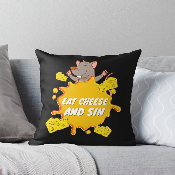 Item preview, Eat Cheese And Sin  designed and sold by Eolithic.