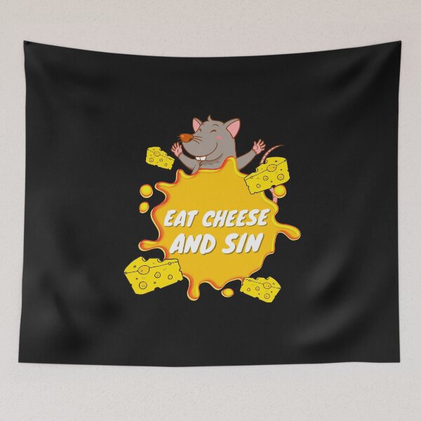 Item preview, Eat Cheese And Sin  designed and sold by Eolithic.