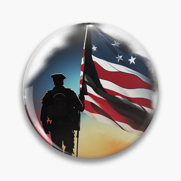 Item preview, Solider holding United States flag,  designed and sold by LonelyM00n.