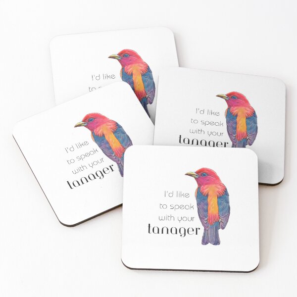 Item preview, I'd like to speak with your tanager designed and sold by Lexibird25.