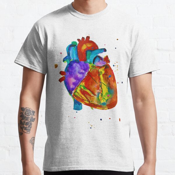 Watercolor Heart Bliss Classic T-Shirt