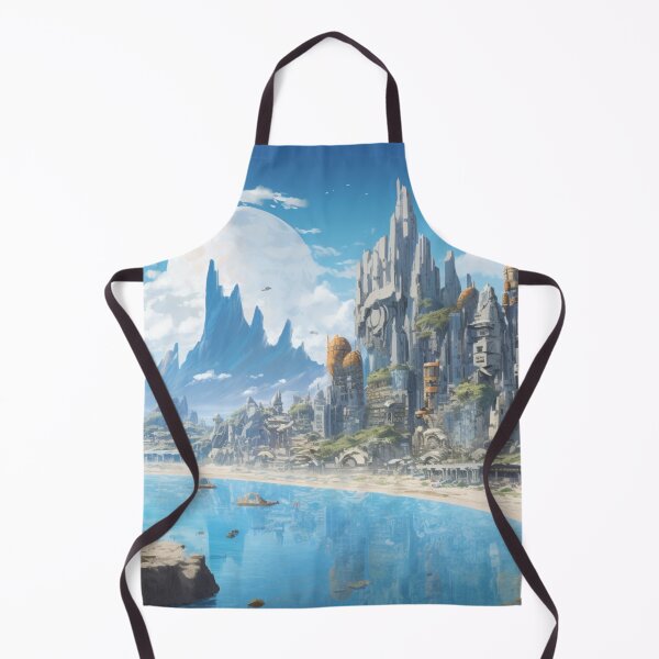 Item preview, Oceanside temple city from another universe designed and sold by schamsyy.