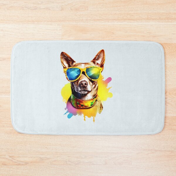 Item preview, Color Dog with Sunglasses - Cute Dog Paint - Dog Print - Gift Idea - Ai Digital Art - ErSa Solutions designed and sold by ErSaSolutions.