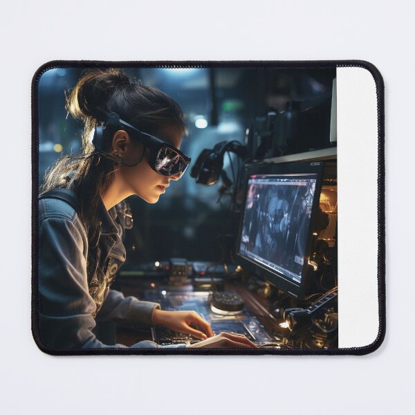 Item preview, Female Augmented Reality (AR) Designer Enhancing Reality designed and sold by TheBrainArt.
