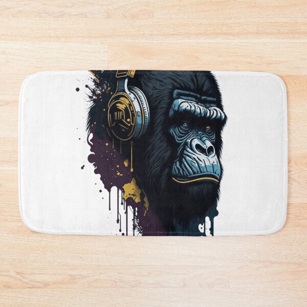 Item preview, Gorilla wearing headphones designed and sold by Mo-rx.