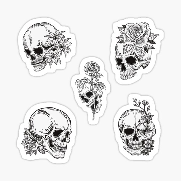 Item preview, Skull collection stickers 2 designed and sold by dandelion986.