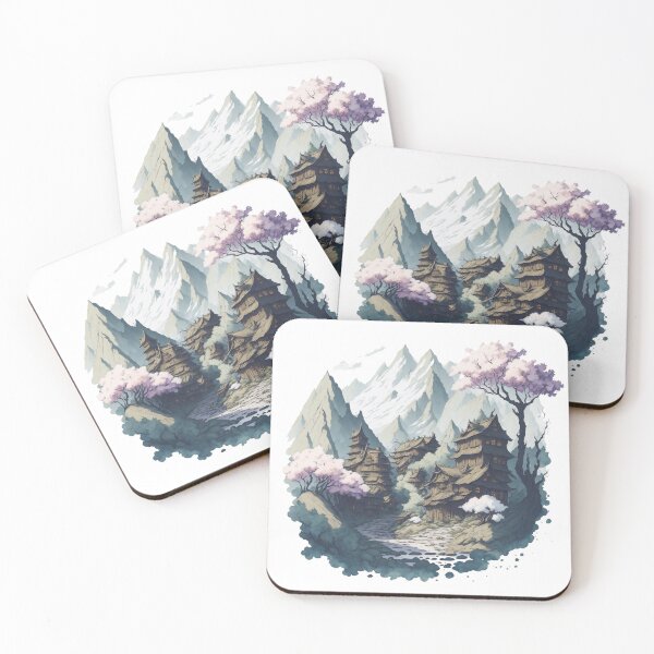 Item preview, a magical mountain village designed and sold by HAMDY-art.