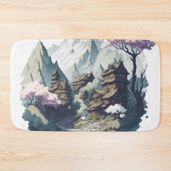 Item preview, a magical mountain village designed and sold by HAMDY-art.