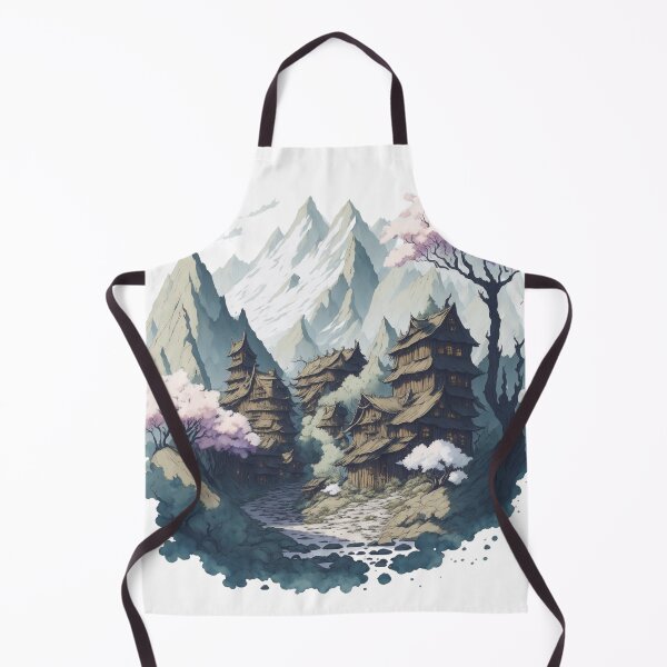 Item preview, a magical mountain village designed and sold by HAMDY-art.