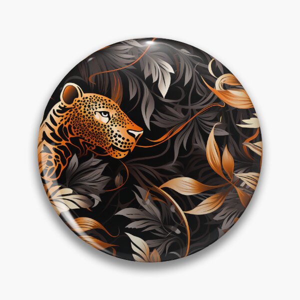 Item preview, A geopard in black and gold designed and sold by TogetherDshop.