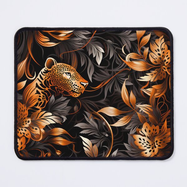 Item preview, A geopard in black and gold designed and sold by TogetherDshop.