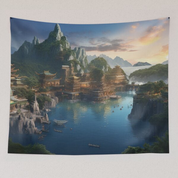 Item preview, Temple city in the cove designed and sold by schamsyy.