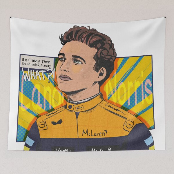 Item preview, Lando Norris comic style designed and sold by Paorez.