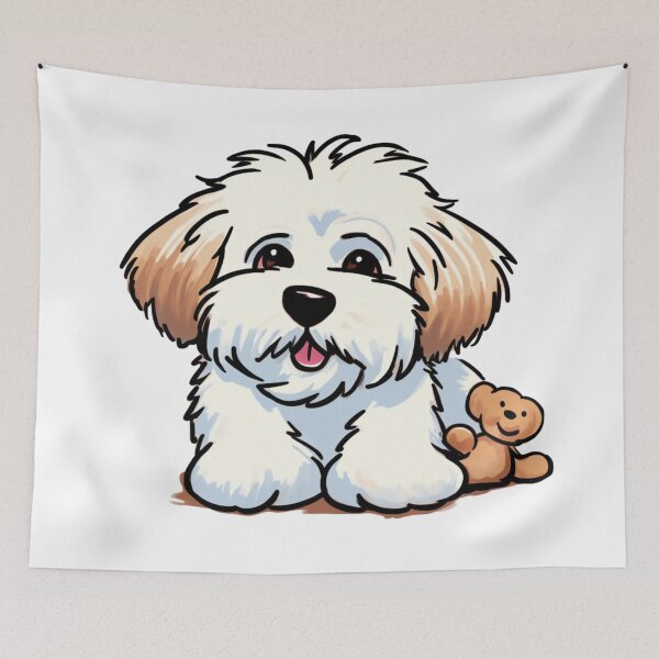 Item preview, Coton Teddy Bear - Cute Dog Art designed and sold by geodedebit.