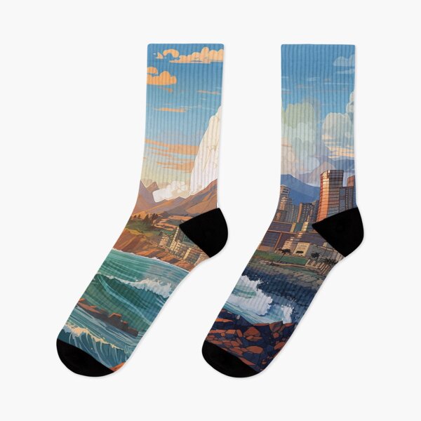 Item preview, Oceanside cityscape with a view designed and sold by schamsyy.
