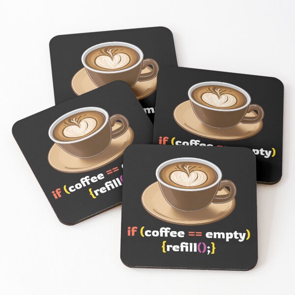Item preview, Coffee Refill Programming | funny coding joke designed and sold by twisted-dot.