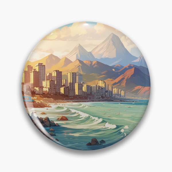 Item preview, Oceanside city with a view and mountains designed and sold by schamsyy.