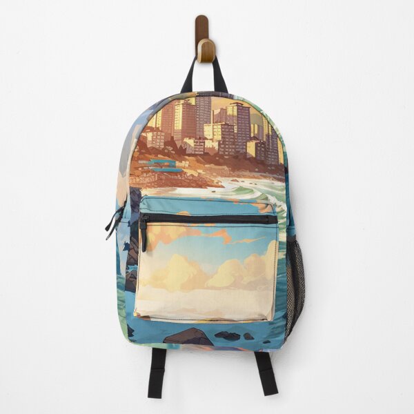 Item preview, Oceanside city with a view and mountains designed and sold by schamsyy.