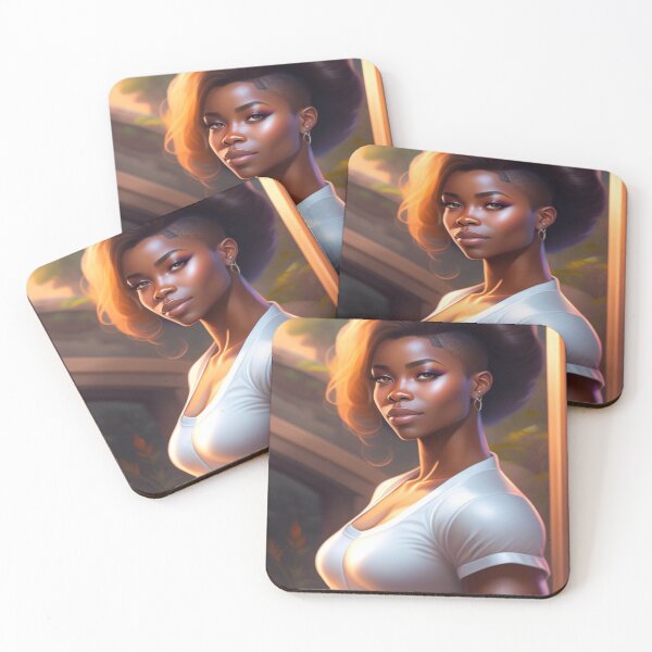 Aperçu de l'œuvre FEMME AFRICAINE, ART AFRICAIN, AFRO POWER, MELANINE créée et vendue par womenandflowers.