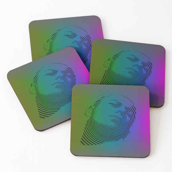 Item preview, The colored background Relax man Head designed and sold by Bigrow.