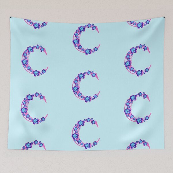 Item preview, Letter C floral monogram designed and sold by Fransyn.