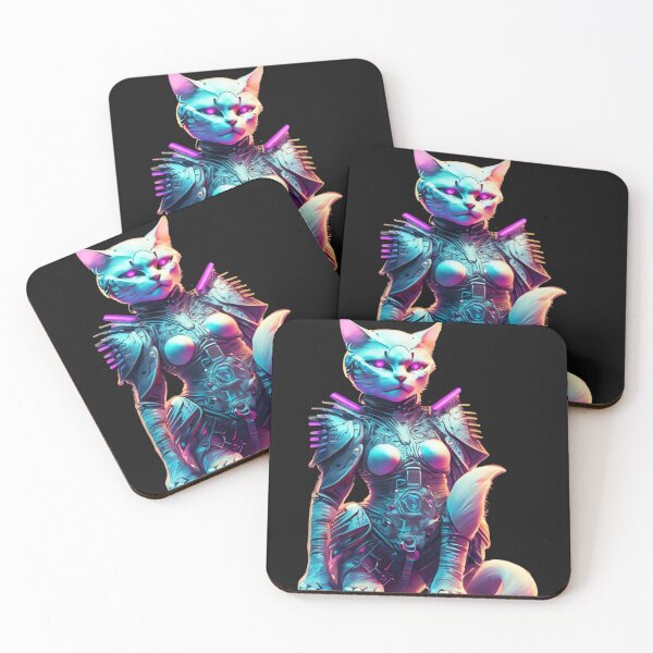 Item preview, Cyberpunk-Katze/cat in Samurai Armor 17 designed and sold by Finity Atelier.