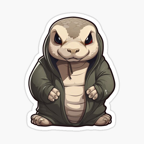 Vista previa del artículo con la obra «Cool Anaconda en ropa casual», diseñado y vendido por Sidewayanimals.