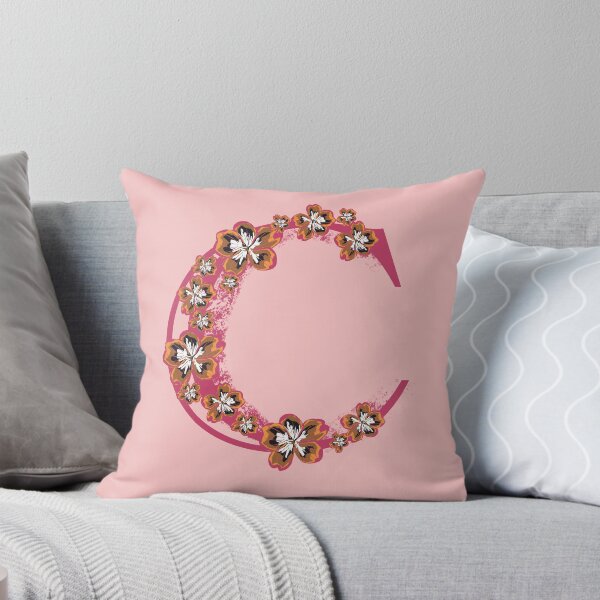 Item preview, Letter C floral monogram designed and sold by Fransyn.