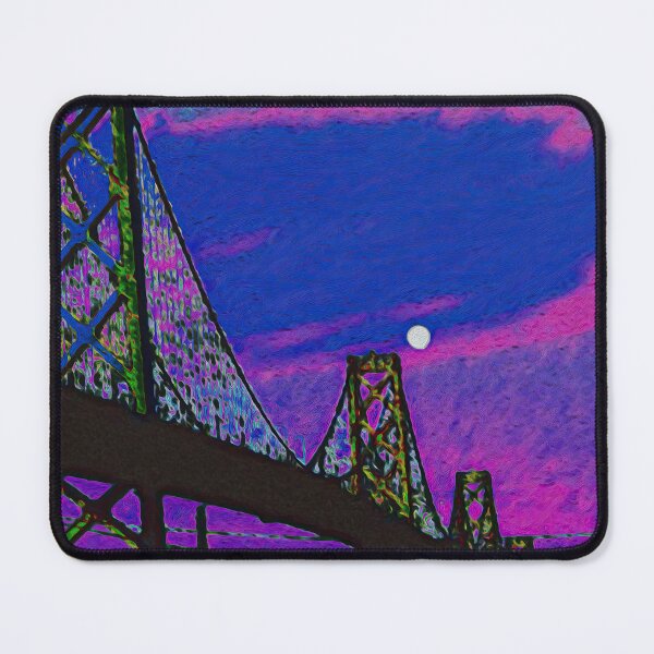 Item preview, SF BAY BRIDGE AT NIGHT designed and sold by ArtbyRolleen.
