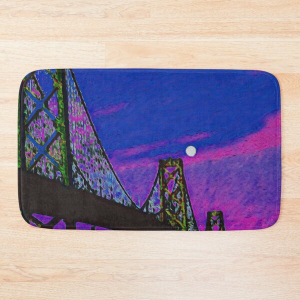 Item preview, SF BAY BRIDGE AT NIGHT designed and sold by ArtbyRolleen.