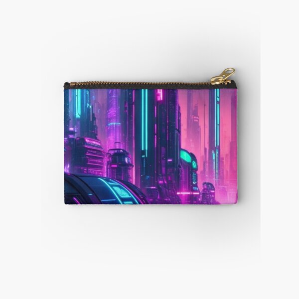 Item preview, Neon cyberpunk futuristic city designed and sold by mikaws.
