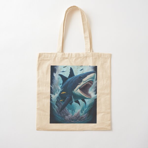 Aperçu de l'œuvre requin sur l'océan créée et vendue par N15 Design Watercolor.