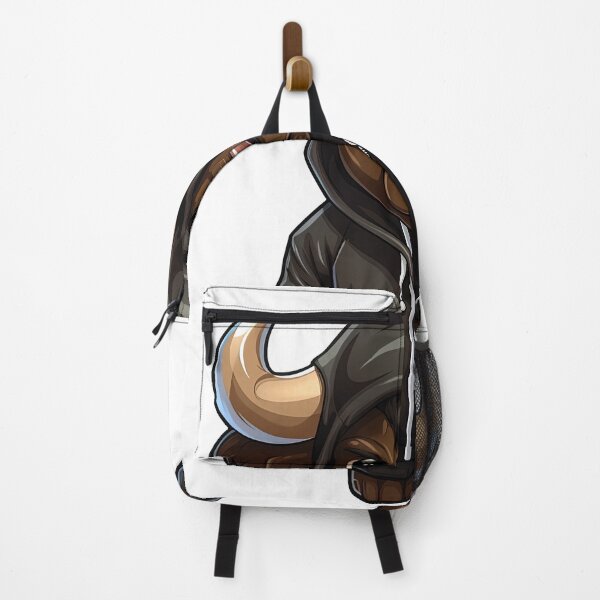 Vista previa del artículo con la obra «Genial búfalo africano con ropa informal», diseñado y vendido por Sidewayanimals.