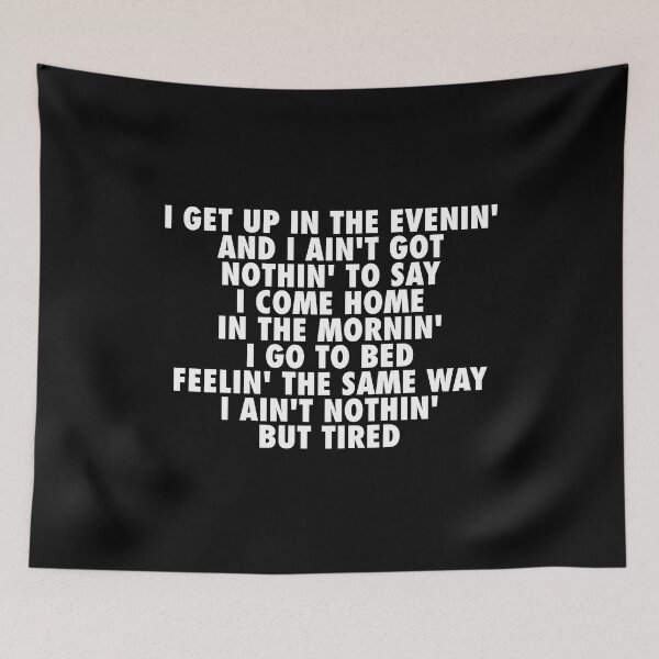 Item preview, I get up in the evening (white) designed and sold by didijuca.