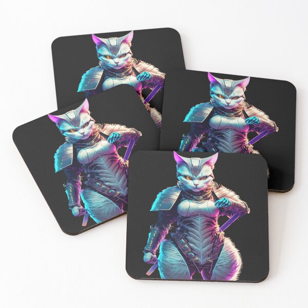 Item preview, Cyberpunk-Katze/cat in Samurai Armor 19 designed and sold by Finity Atelier.
