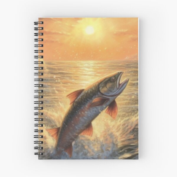 Item preview, Beautiful Oil painting of a fish jumping out of water designed and sold by SPECTRA005.