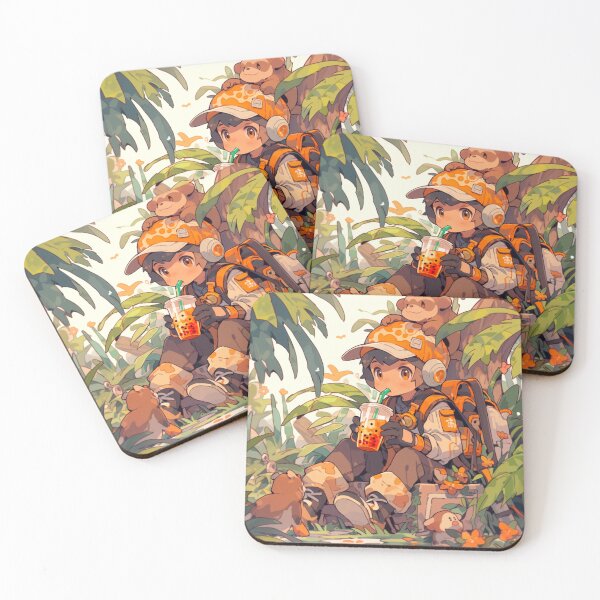 Item preview, Boba break in the jungle designed and sold by CastleCloud9.