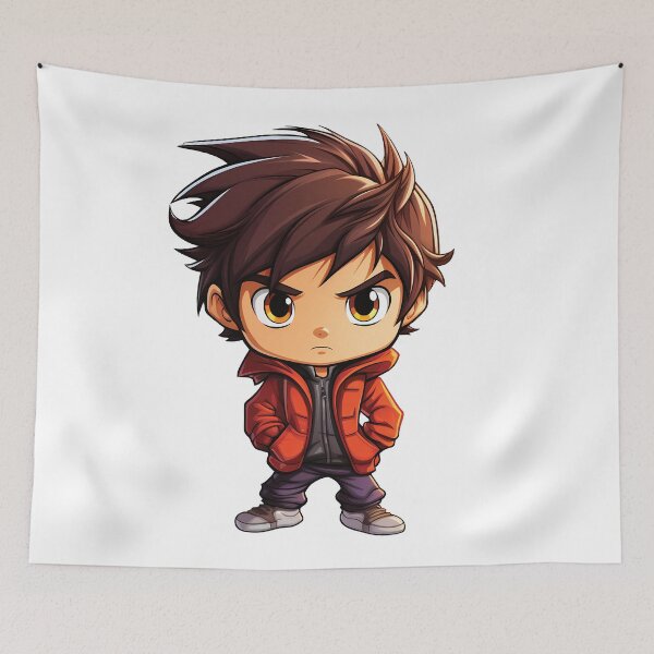 Item preview, Daring Dragonfire | Fearless Fiery Chibi Art | Adventure Awaits designed and sold by PopPopGfx.