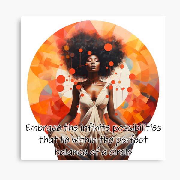 Item preview, "Embrace the infinite possibilities that lie within the perfect balance of a circle" designed and sold by ZooFusion.