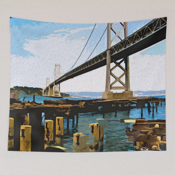 Item preview, SPANNING THE BAY designed and sold by ArtbyRolleen.