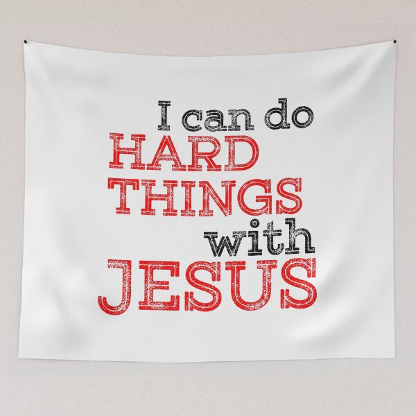 Item preview, I Can Do Hard Things With Jesus designed and sold by EvangelLuke.